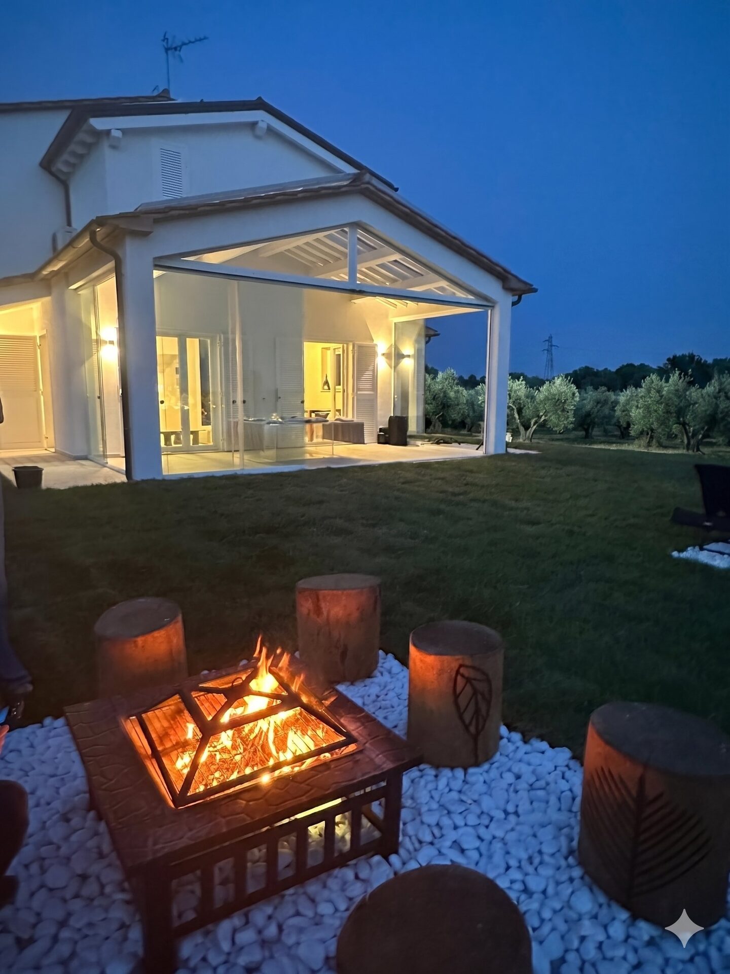 Villa al crepuscolo